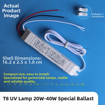 UV sterilizačná lampa s elektrickým balastom, univerzálny typ T8 19-40W