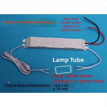 UV sterilizačná lampa s elektrickým balastom, univerzálny typ T8 19-40W