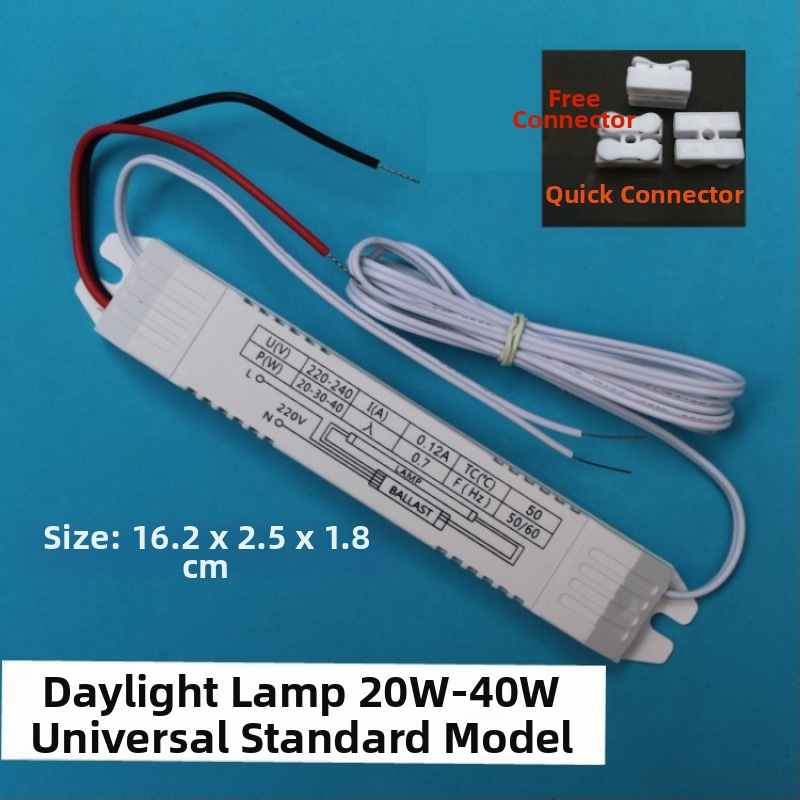 UV sterilizačná lampa s elektrickým balastom, univerzálny typ T8 19-40W