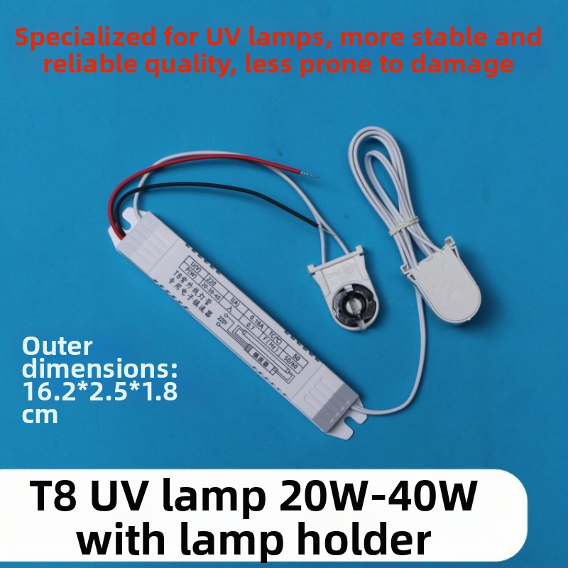 UV sterilizačná lampa s elektrickým balastom, univerzálny typ T8 19-40W