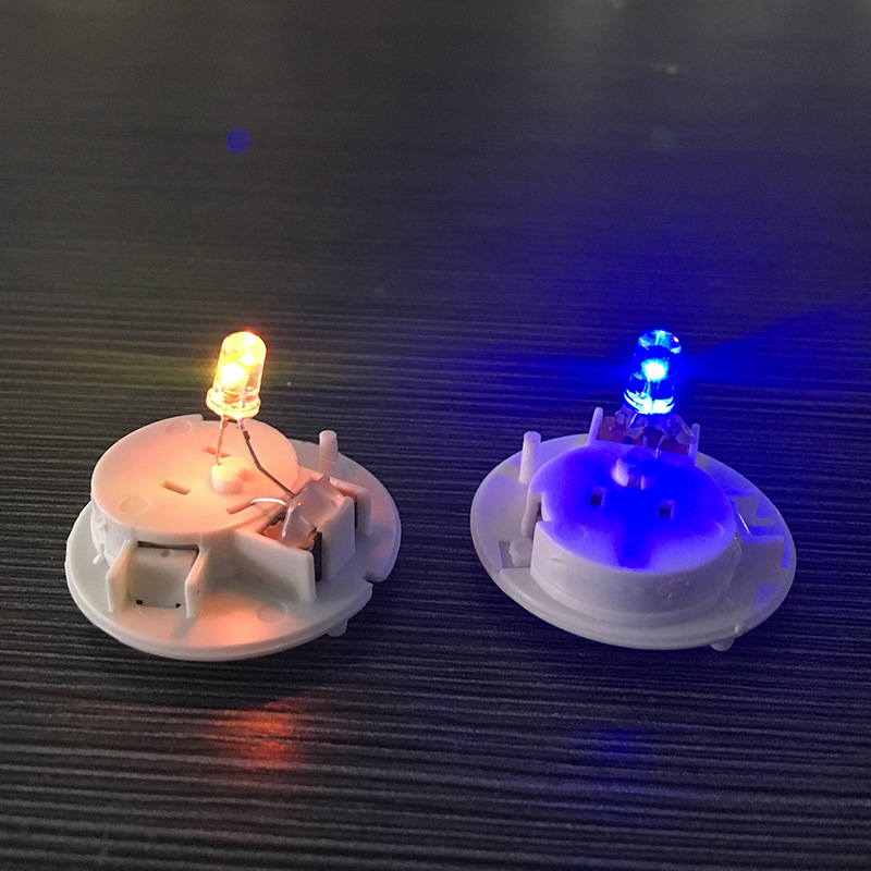 Okrugli dodatak lampe za svijeću promjera 3,7 cm, dodatak za noćno svjetlo, LED elektronički dodaci