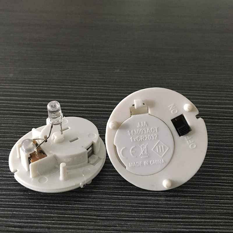 Okrugli dodatak lampe za svijeću promjera 3,7 cm, dodatak za noćno svjetlo, LED elektronički dodaci