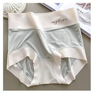Ženske gaćice visokog struka, Ice Silk, ljetne ultra-tanke, prozračne, s pamukom u području prepona