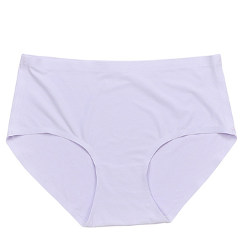 Ženske gaćice za plus veličinu od ice silk, tanke, prozračne, oblikovanje struka, jednobojne