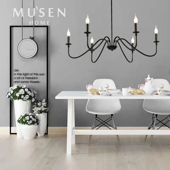Moderna minimalistički željezni luster s LED, četiri izvora svjetla, vučni prekidač, pogodna za dnevni boravak, blagovaonu, spavaću sobu i radnu sobu.