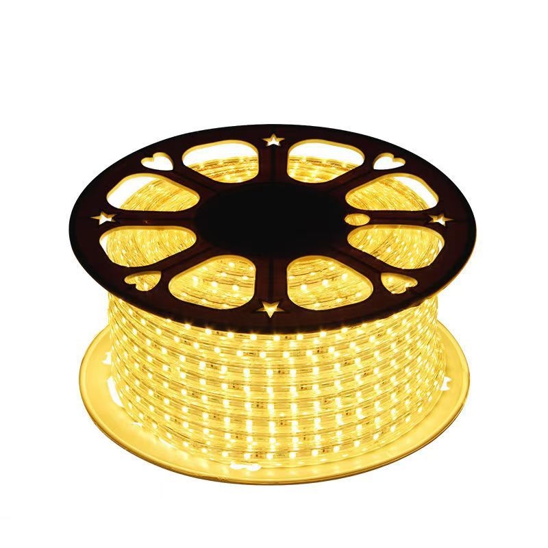 LED traka 220V, vodootporna, visokovoltna, 12W/m, može se rezati, 2835 LED, 180° snop, dekorativno osvjetljenje interijera i eksterijera