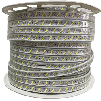 LED traka 220V, trobojna, tri reda, ultra jako svijetla, vodootporna za vanjsku i unutarnju dekoraciju, linearni tip