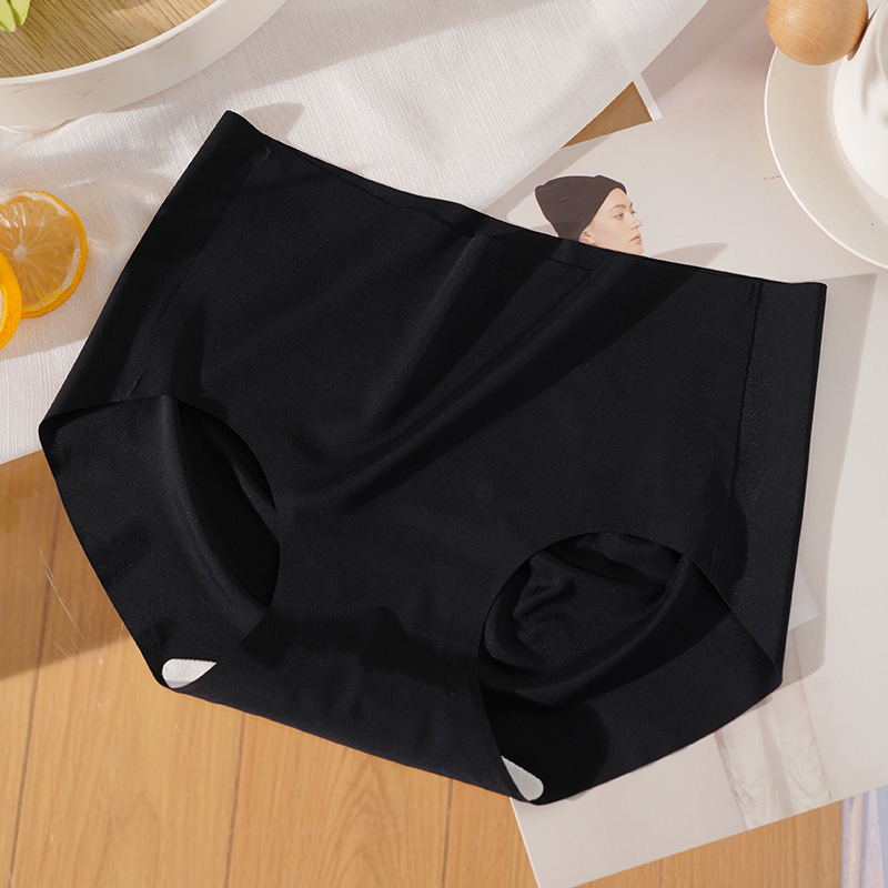 Ženske gaćice sa srednjim strukom, led-svileni materijal, antibakterijski mulberry svila protein, japanski stil, velika veličina