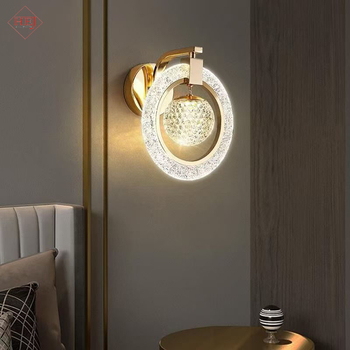 Stenska lampa uz kreveta za spavaću sobu i dnevnu sobu - LED lampa s akrilnim sjenilom i aluminijskim tijelom