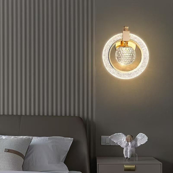 Stenska lampa uz kreveta za spavaću sobu i dnevnu sobu - LED lampa s akrilnim sjenilom i aluminijskim tijelom