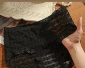 7A proširene čipkaste gaćice s preponom, ljetne tanke, seksi prozračne mrežaste, prozračan i udoban, srednji pojas, trokutaste gaćice za djevojčice