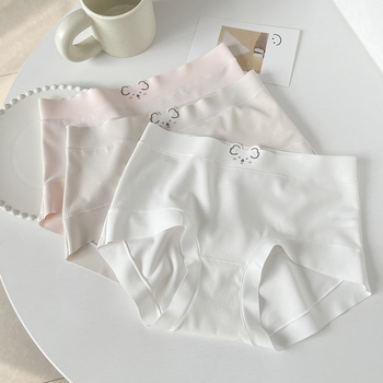 C426-1 Ženske gaćice velikog formata, Koala Ice Silk prozračan, srednji pojas, koži prijateljske