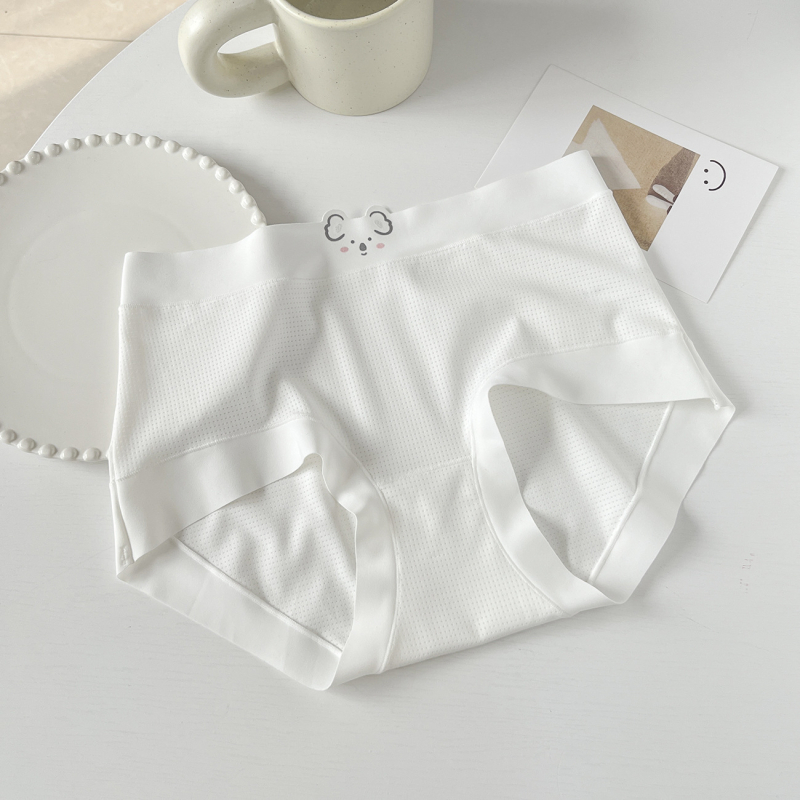 C426-1 Ženske gaćice velikog formata, Koala Ice Silk prozračan, srednji pojas, koži prijateljske