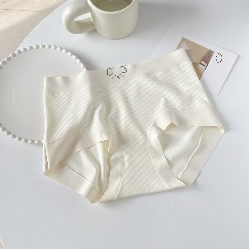C426-1 Ženske gaćice velikog formata, Koala Ice Silk prozračan, srednji pojas, koži prijateljske