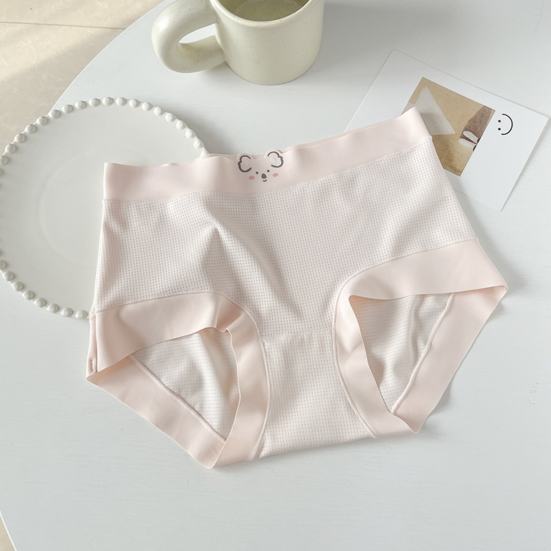C426-1 Ženske gaćice velikog formata, Koala Ice Silk prozračan, srednji pojas, koži prijateljske