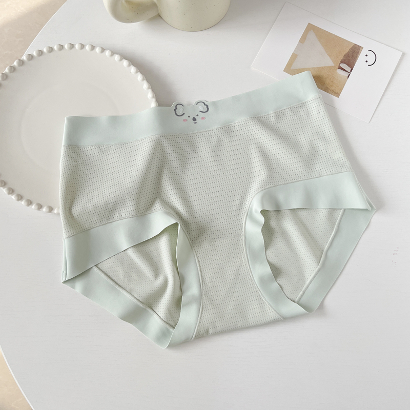 C426-1 Ženske gaćice velikog formata, Koala Ice Silk prozračan, srednji pojas, koži prijateljske