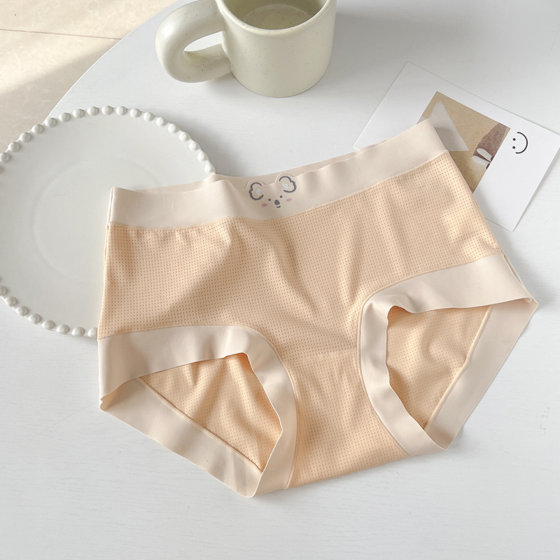 C426-1 Ženske gaćice velikog formata, Koala Ice Silk prozračan, srednji pojas, koži prijateljske