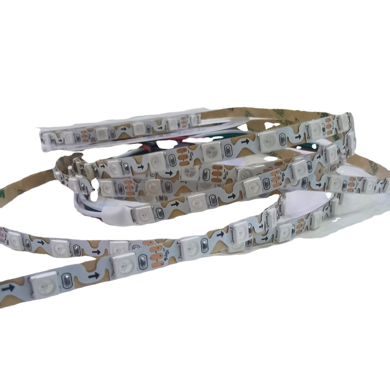 5V RGB LED traka s ugrađenim WS2812 IC-om, širina 5 mm, S-oblik trake, 5050/3535 LED, dimmable, visoka svjetlina