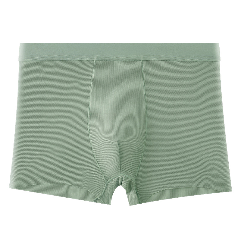 Muške bokserice Ice Silk, jednojbojne, tanke, s rebrastom teksturom