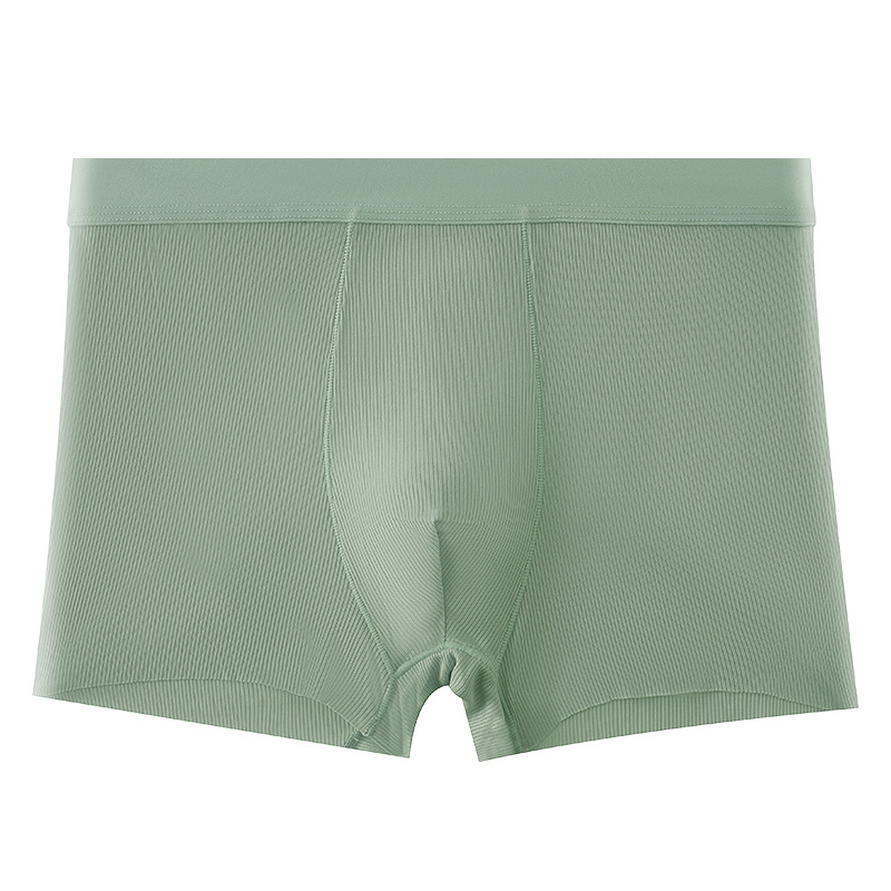 Muške bokserice Ice Silk, jednojbojne, tanke, s rebrastom teksturom