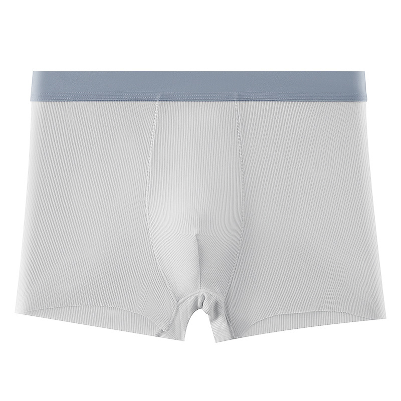 Muške bokserice Ice Silk, jednojbojne, tanke, s rebrastom teksturom