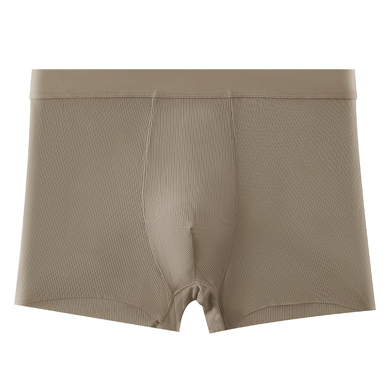 Muške bokserice Ice Silk, jednojbojne, tanke, s rebrastom teksturom