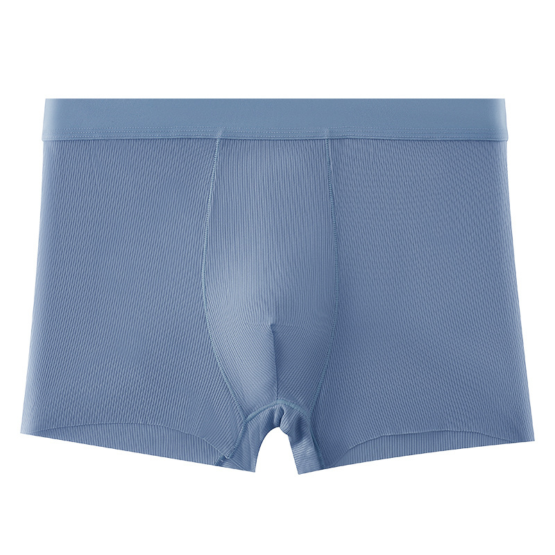 Muške bokserice Ice Silk, jednojbojne, tanke, s rebrastom teksturom
