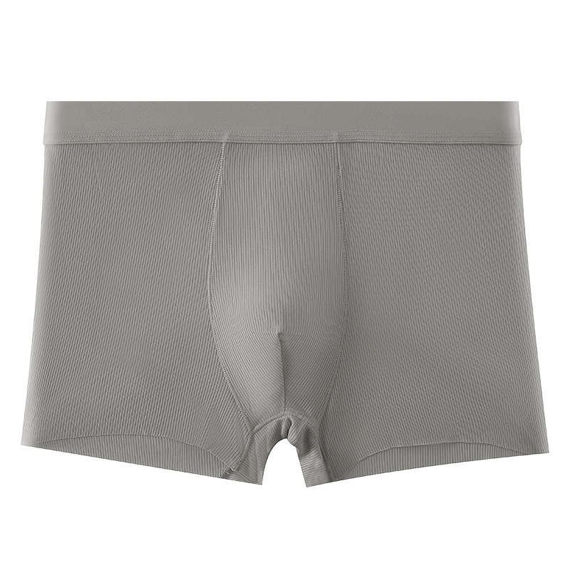 Muške bokserice Ice Silk, jednojbojne, tanke, s rebrastom teksturom