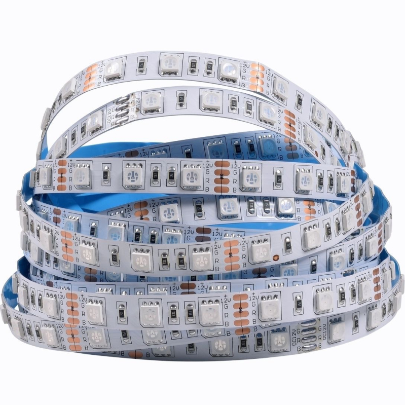 RGB LED trak s četiri vodiča, 12V/24V, 5050, 60 LED, vodootporan za vanjsku upotrebu, promjena boja