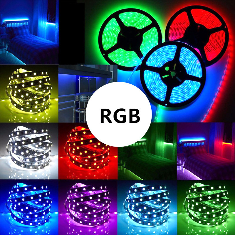 RGB LED trak s četiri vodiča, 12V/24V, 5050, 60 LED, vodootporan za vanjsku upotrebu, promjena boja