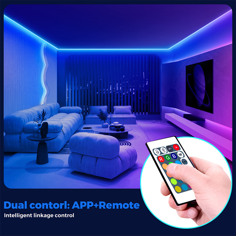 USB RGB LED traka za esport atmosferu sa sinkronizacijom zvuka, samoljepljiva, niskog napona 5V, pametna LED traka – komplet