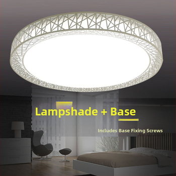 LED stropné svietidlo s okrúhlym tienidlom, minimalistický moderný dizajn, vhodné do spálne, obývačky alebo balkóna