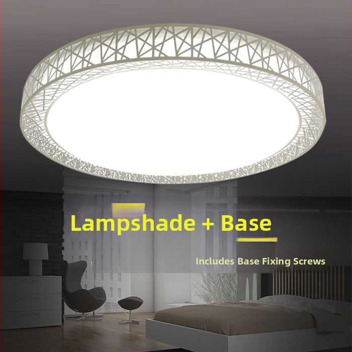 LED stropné svietidlo s okrúhlym tienidlom, minimalistický moderný dizajn, vhodné do spálne, obývačky alebo balkóna