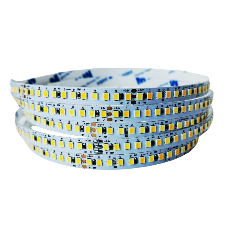 Purui 24V LED trak s visokim CRI, dvobojni, trožilni, niskonaponski, 192 LED/m