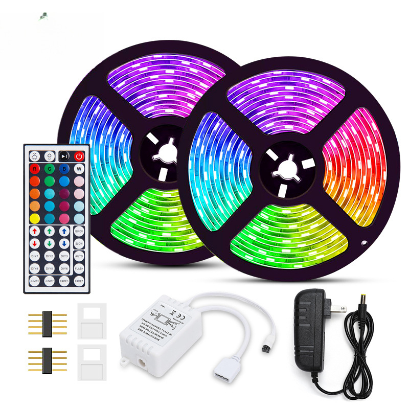 Pametna LED V-oblik traka s RGB gradijentom od 55 boja, samoljepljiva, vodootporna, daljinsko upravljanje, za KTV i kućnu dekoraciju