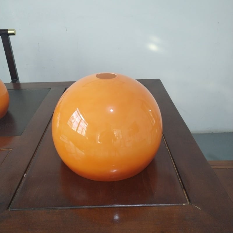 Akrilni abažur zalazak sunca – gradijent žute boje za podnu lampu