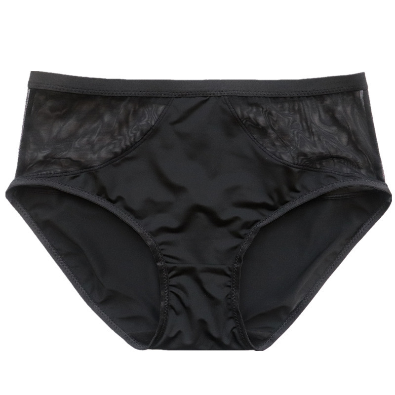 Patentirano žensko donje rublje s mrežicom ice silk, srednja talija, pokriva bokove, europsko-američki stil