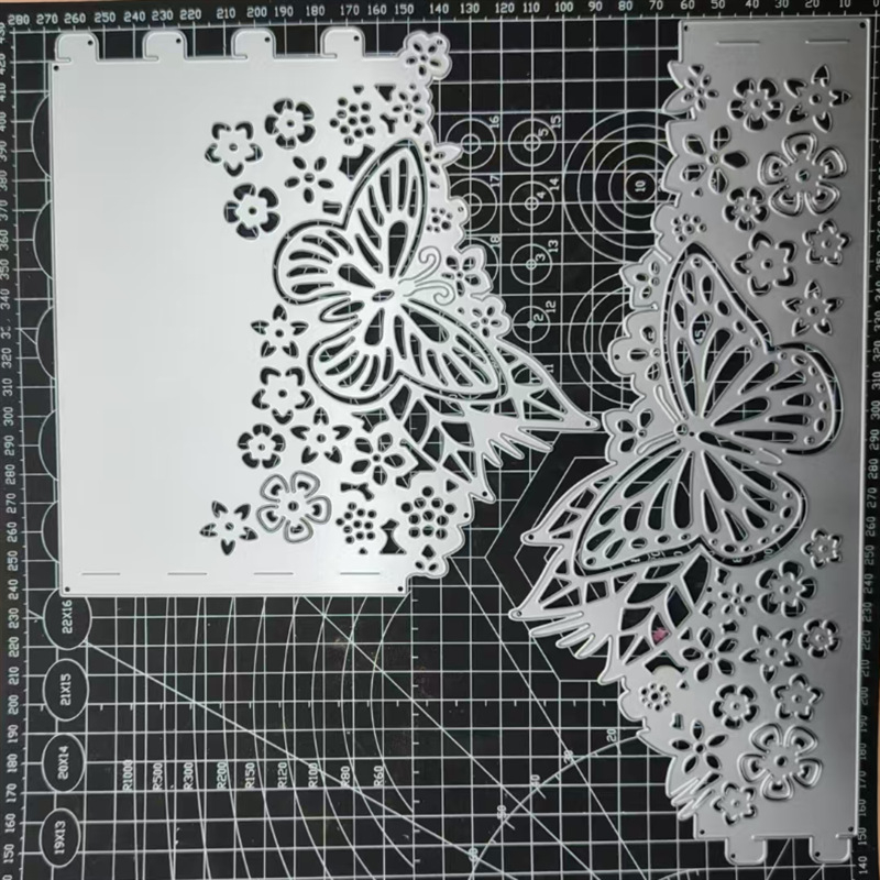Kalup za rezanje od karbonskog čelika za scrapbooking — reljef i sjenilo s leptirima