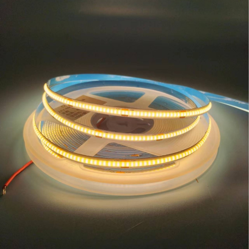 COB LED traka, 12V, 5 mm široka za vitrine i ormariće, linearno ambijantalno osvjetljenje, samoljepljiva jednobojna LED traka