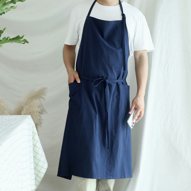 Kuhinjska pregača u japanskom stilu, bez rukava, univerzalna veličina, 100% pamuk, vodootporna, za kućnu upotrebu, catering i pečenje