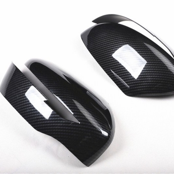 Set decorativ din fibră de carbon pentru capacele oglinilor laterale Nissan Loulan, Qashqai și X-Trail