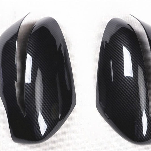 Set decorativ din fibră de carbon pentru capacele oglinilor laterale Nissan Loulan, Qashqai și X-Trail