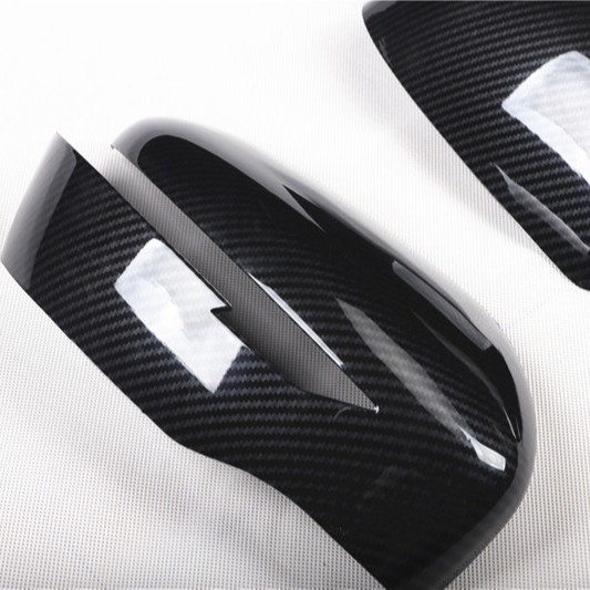 Set decorativ din fibră de carbon pentru capacele oglinilor laterale Nissan Loulan, Qashqai și X-Trail