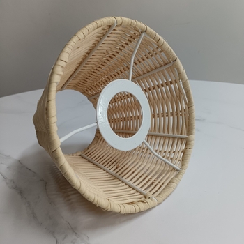 Sjenilo E27 za stolnu lampu, ručno pleteni ratan za DIY lampe