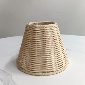 Sjenilo E27 za stolnu lampu, ručno pleteni ratan za DIY lampe