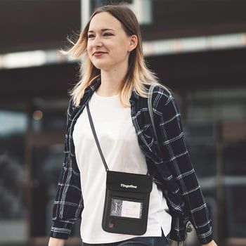RFID torbica za putovanje preko ramena — višenamjenski organizator, zaštita od krađe, držač kartica