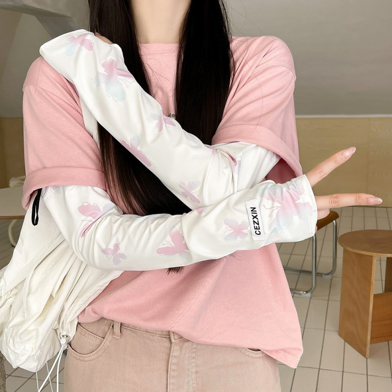Ženske zaštitne rukave za sunce, ljeto, Ice Silk, japanski stil, udoban, produžene zaštitne predlaktje za vožnju