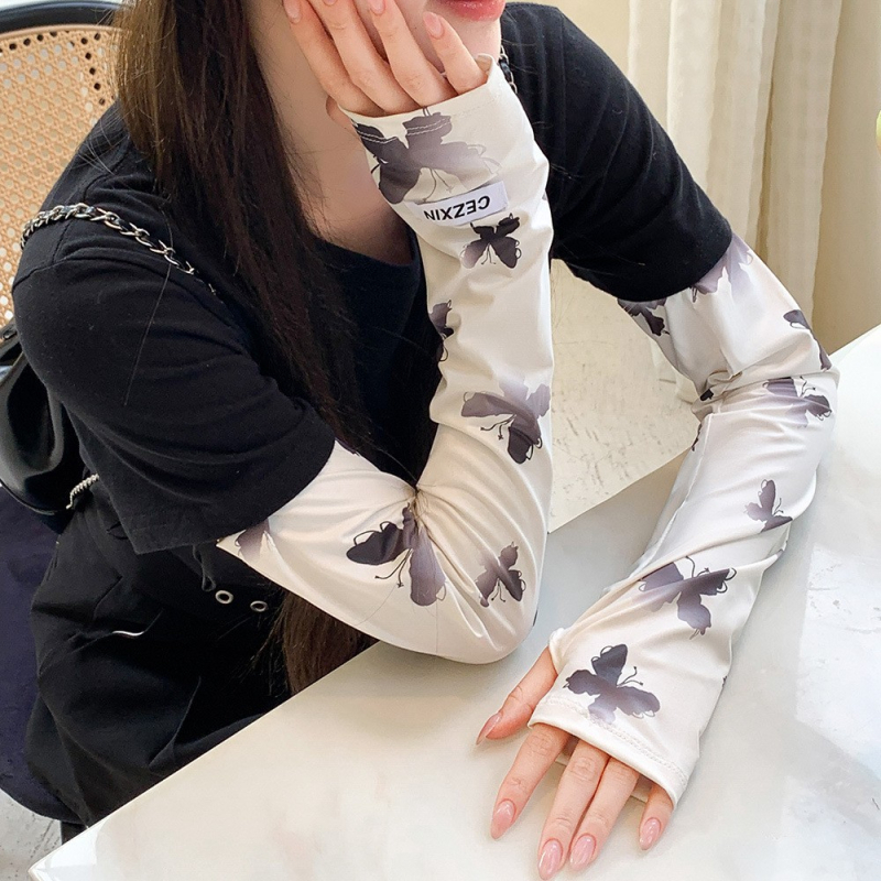 Ženske zaštitne rukave za sunce, ljeto, Ice Silk, japanski stil, udoban, produžene zaštitne predlaktje za vožnju