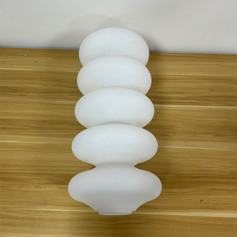 FS-HL102 Podna lampa s akrilnim abažurom, bijela, oblik tikve u danskom stilu, ambijentalno osvjetljenje Nordic Cream
