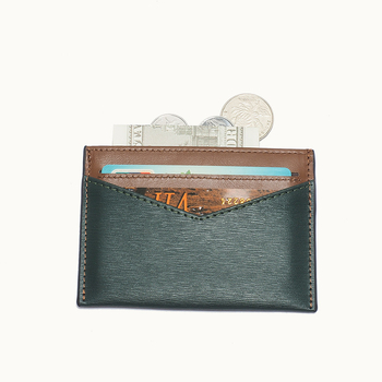 RFID ultratanki držač kartica, prirodna koža, geometrijski uzorak, unisex, vodootporan